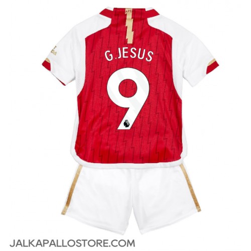 Arsenal Gabriel Jesus #9 Kotipaita Lapsille 2023-24 Lyhythihainen (+ shortsit)